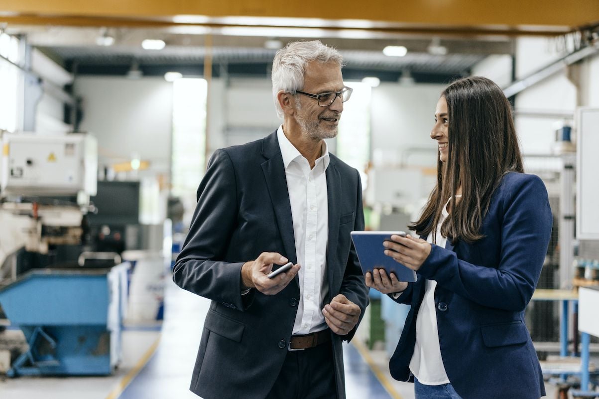 Property Manager talking to person